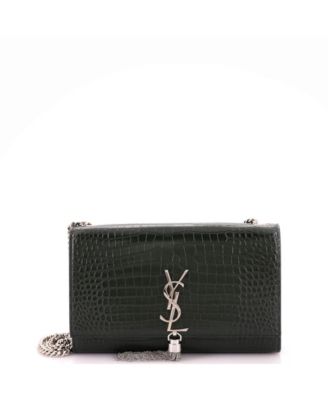 Kate Chain Strap Tassel Leather Crossbody Bag, 9.5"W x 6"H x 2"D