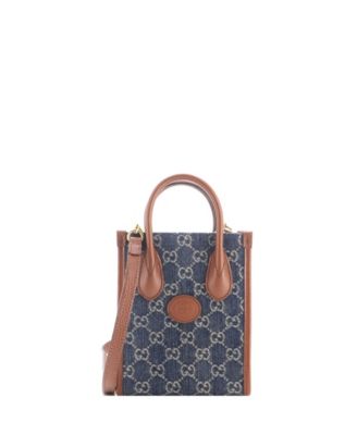 Mini Interlocking G Patch Tote GG Denim