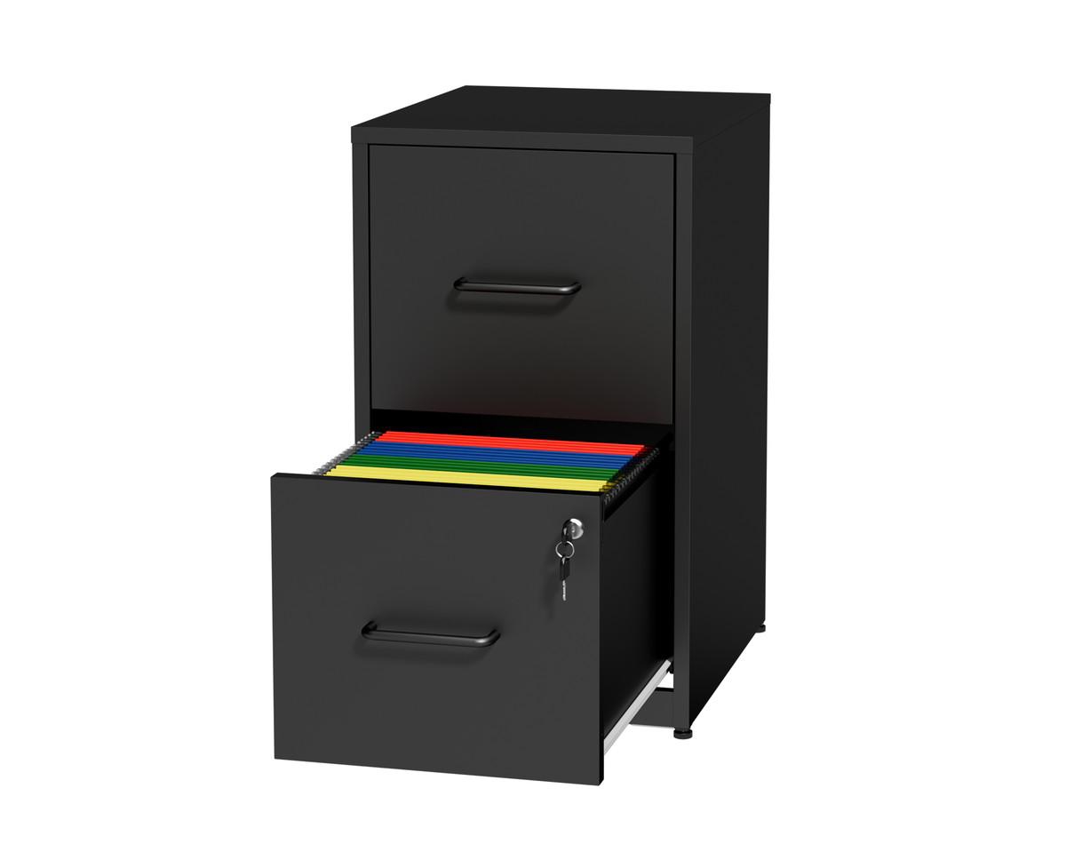 sumyeg 2-Drawer Lockable Metal File Cabinet with Anti-Tip Kit and Adjustable Hanging Rails