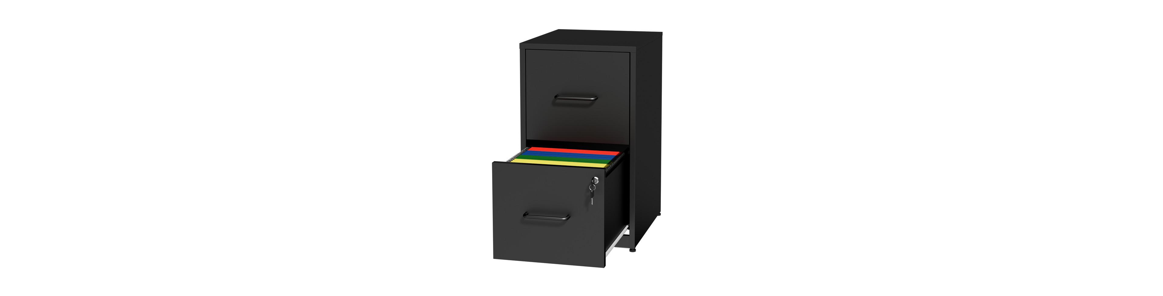 sumyeg 2-Drawer Lockable Metal File Cabinet with Anti-Tip Kit and Adjustable Hanging Rails