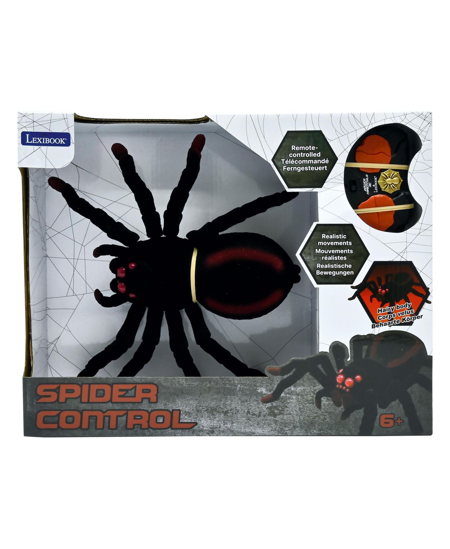 Детская игрушка Lexibook Power Tarentula RC Realistic Remote-Controlled Tarantula with Light Effects, цвет: Чёрный — фото 5