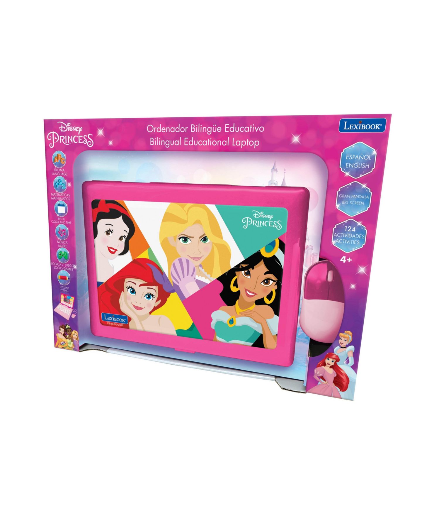 Детская игрушка Disney Princess Bilingual Laptop 124 Activities Educational Laptop, Ages 4+ — фото 3