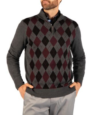 Men's Argyle Quarter Zip