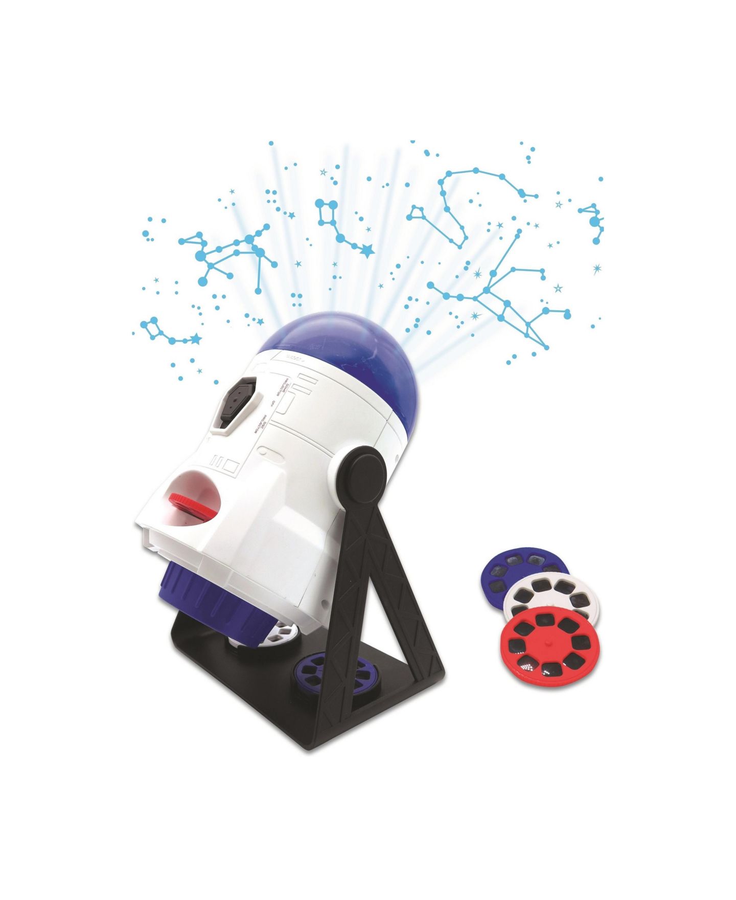 Детские игрушки Lexibook 2-in-1 Constellations and Images Motorized 360-Degree Planetarium Projector, 6-Piece, Ages 8+, цвет: Белый — фото 2