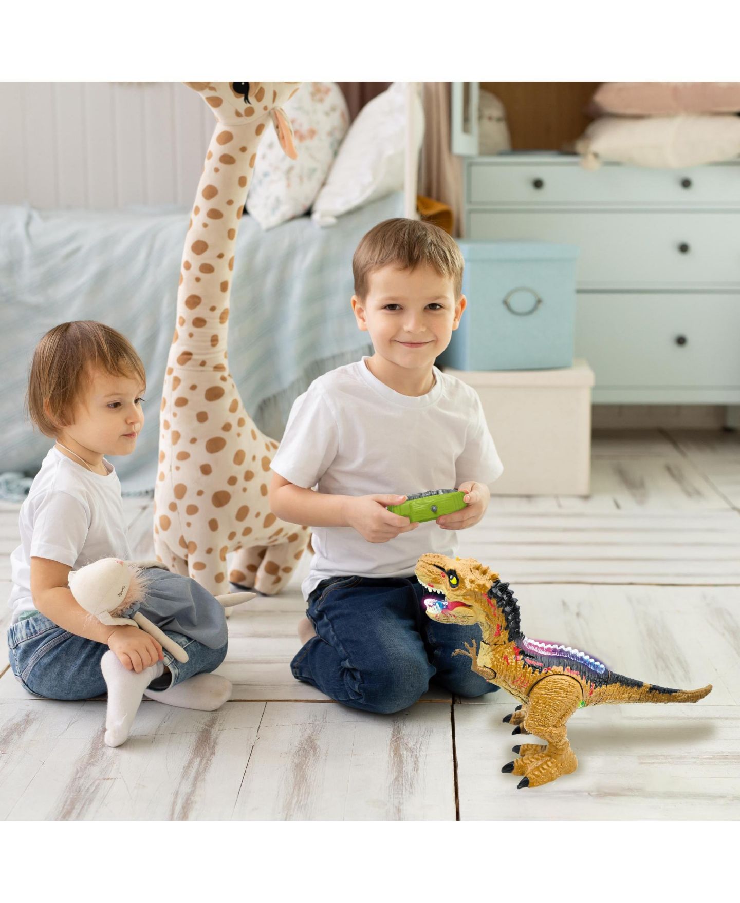 Детская игрушка Lexibook 1:3 Scale Tirex Articulated Smoke-Effects Remote Control Tyrannosaurus — фото 6