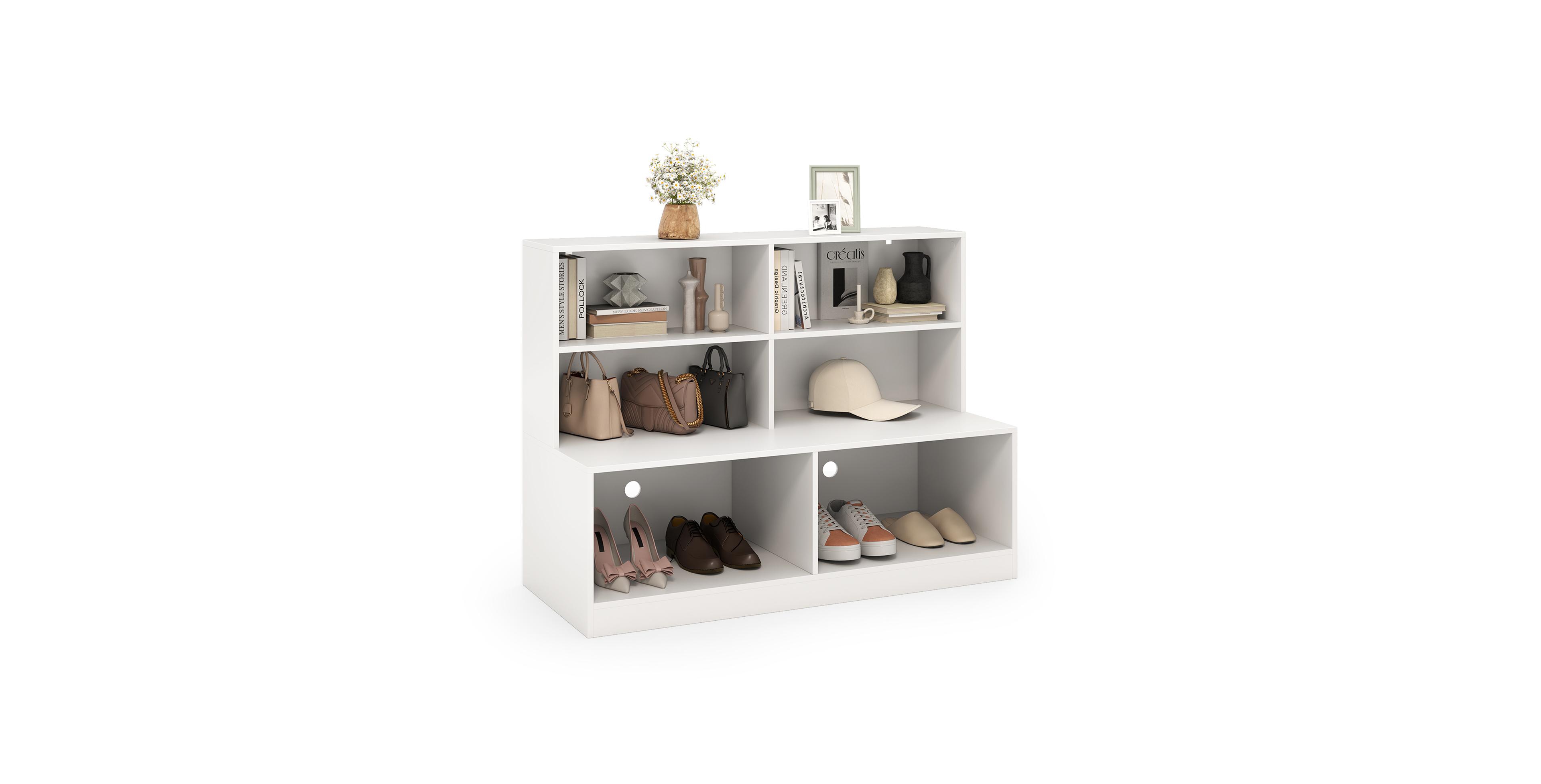 Mecale Entryway Shoe Cabinet with 2 Anti Tipping Kits