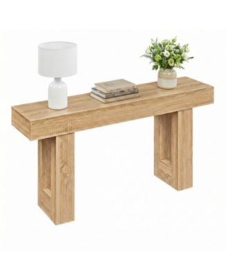 63 Inches Long Console Table Farmhouse Entryway Table with Storage