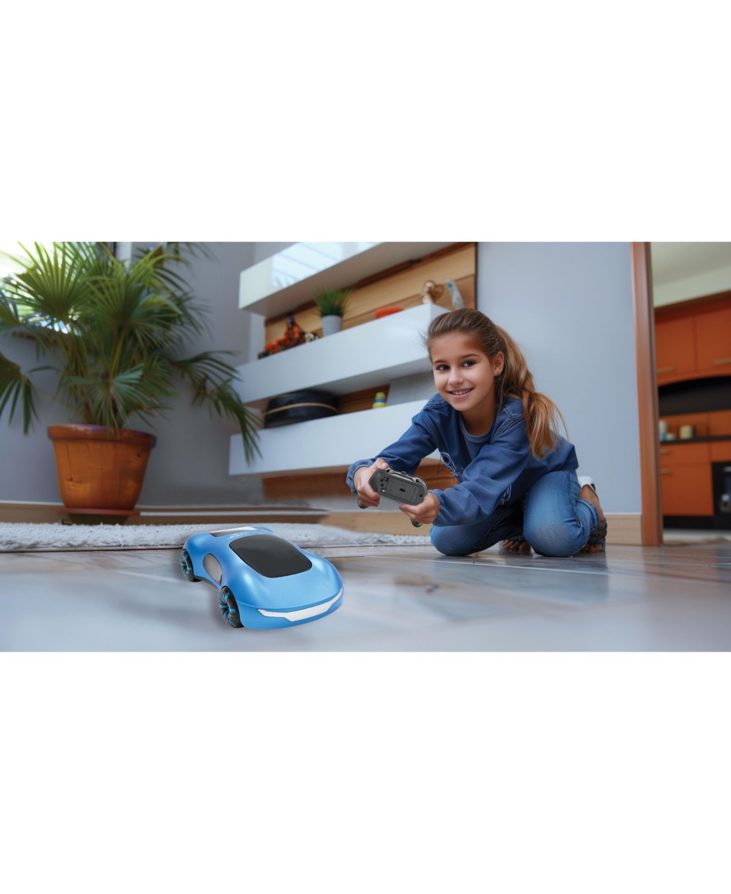 Детская игрушка Lexibook Crosslander Phantom Gesture Control Drift Mode Smoke RC Racing Car RC65, цвет: Синий — фото 9