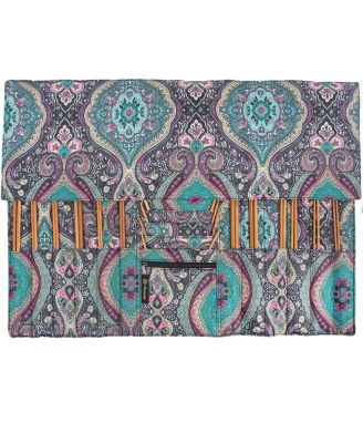 Foldable Knitting Needles Organizer Case Large Storage Pockets