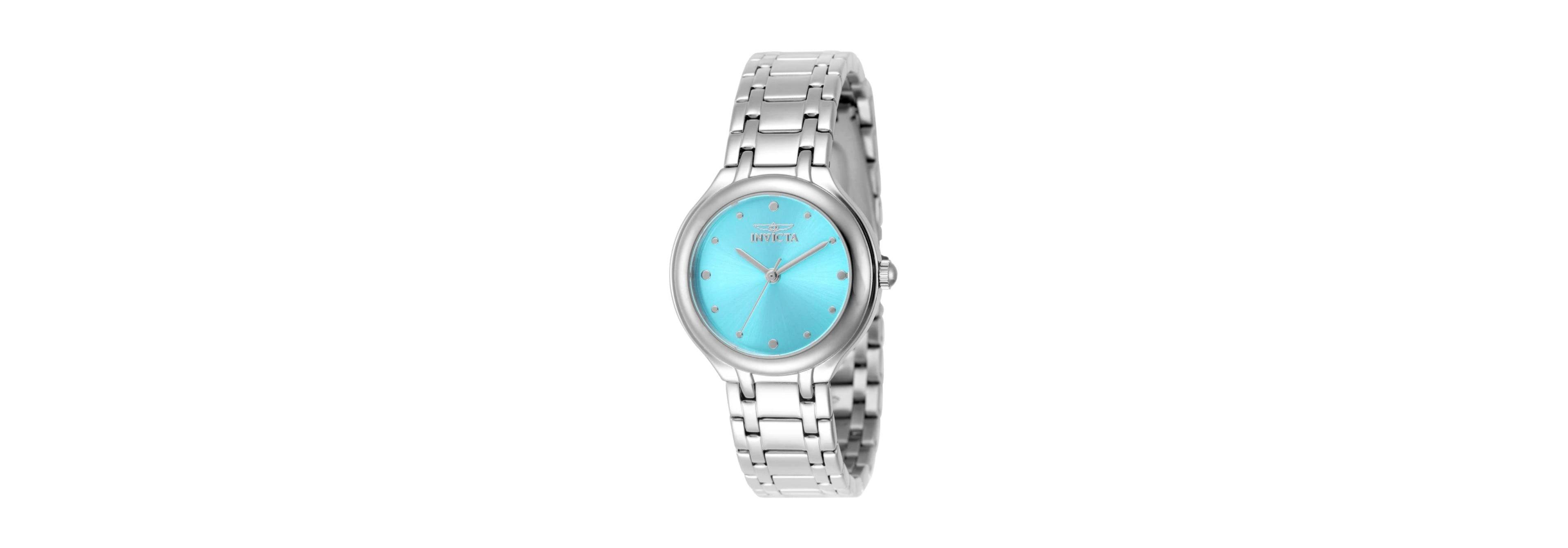 Invicta Women's Wildflower Quartz Tiffany Blue Dial Stainless Steel Water-Resistant Watch, 32mm