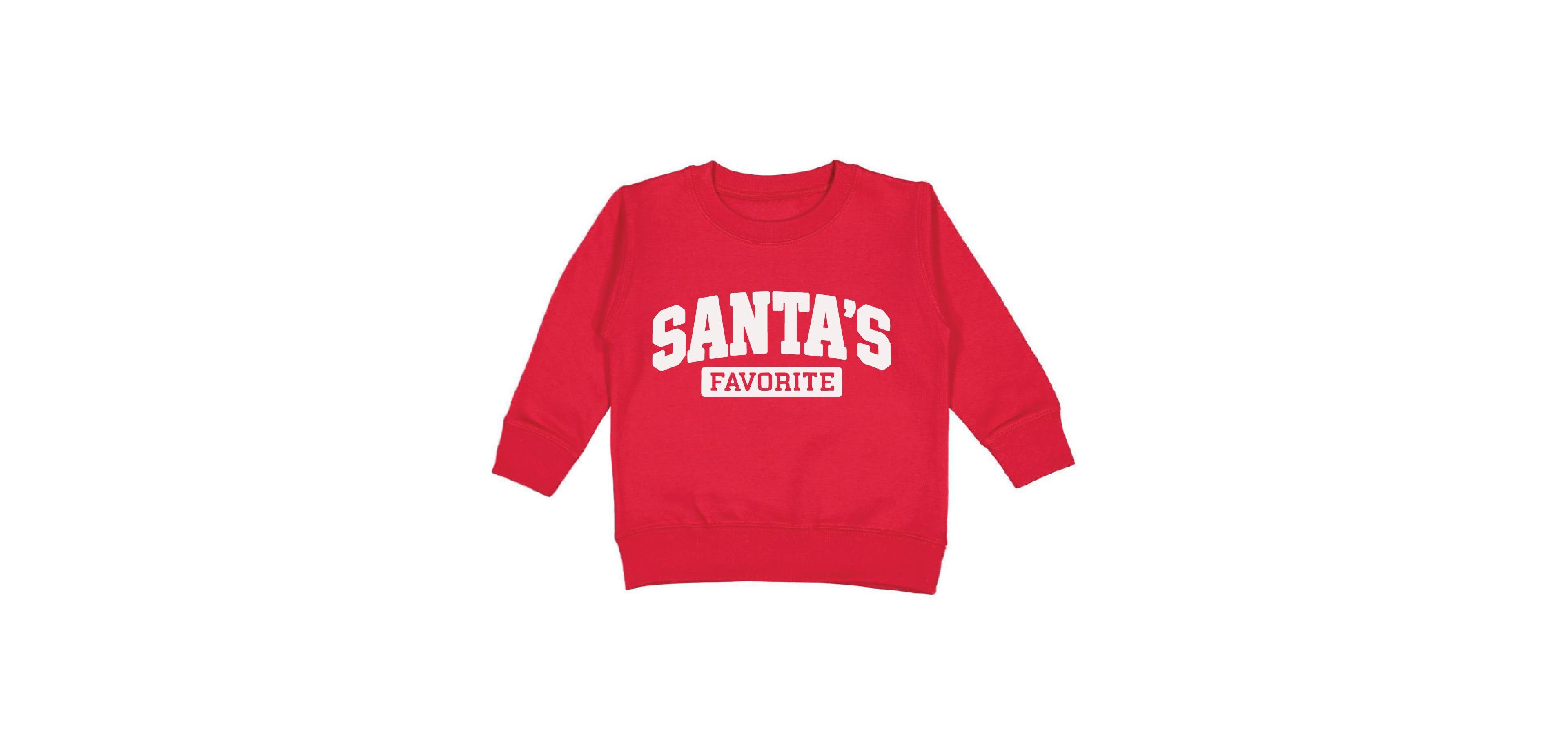 Sweet Wink Boys' 4-20 Santa's Favorite Holiday Crewneck Long-Sleeve Sweatshirt