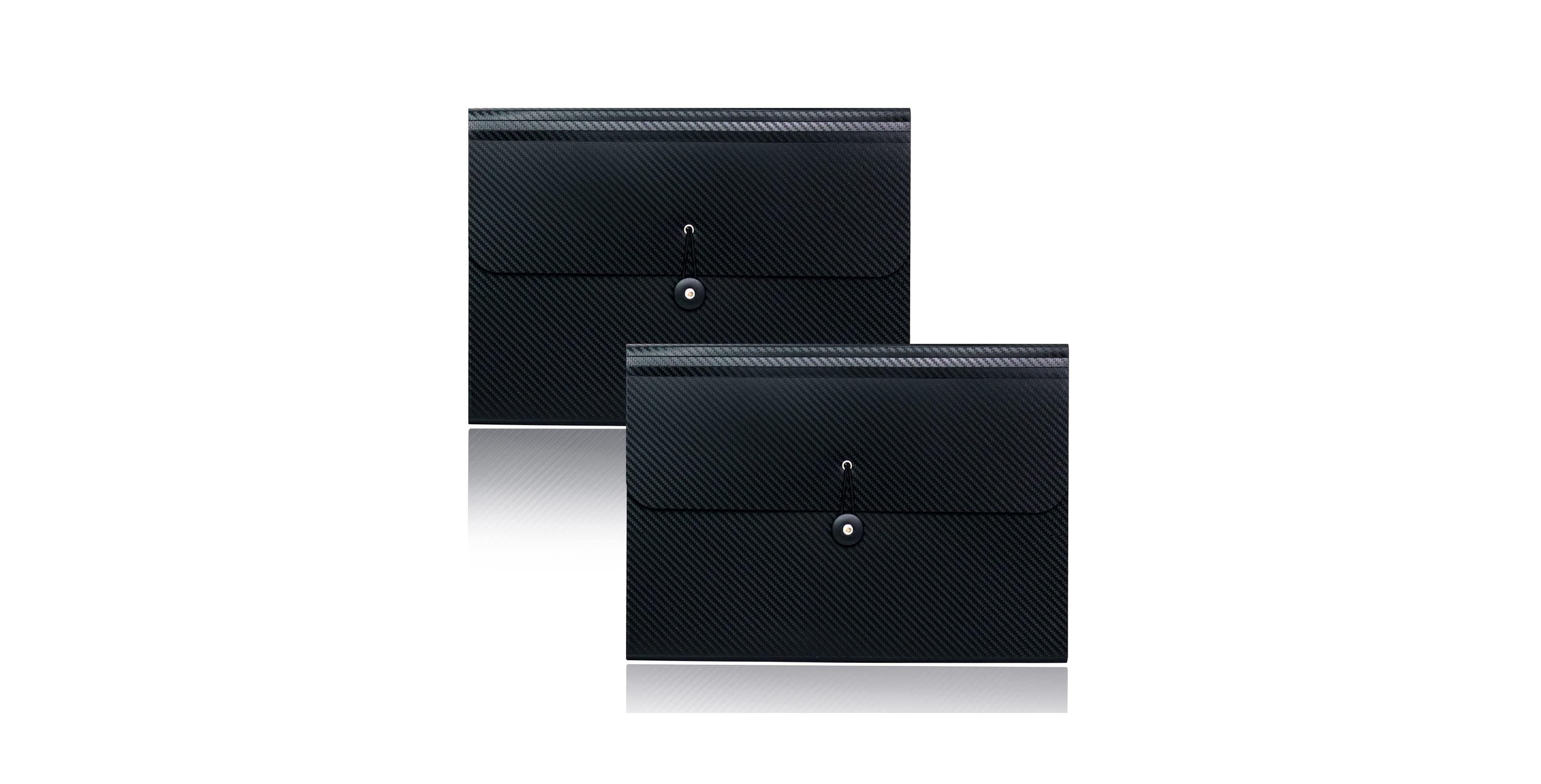 Danrong 13 Pocket Accordion File Organizer A4 Document Folder with Elastic Closure for Home Office School
