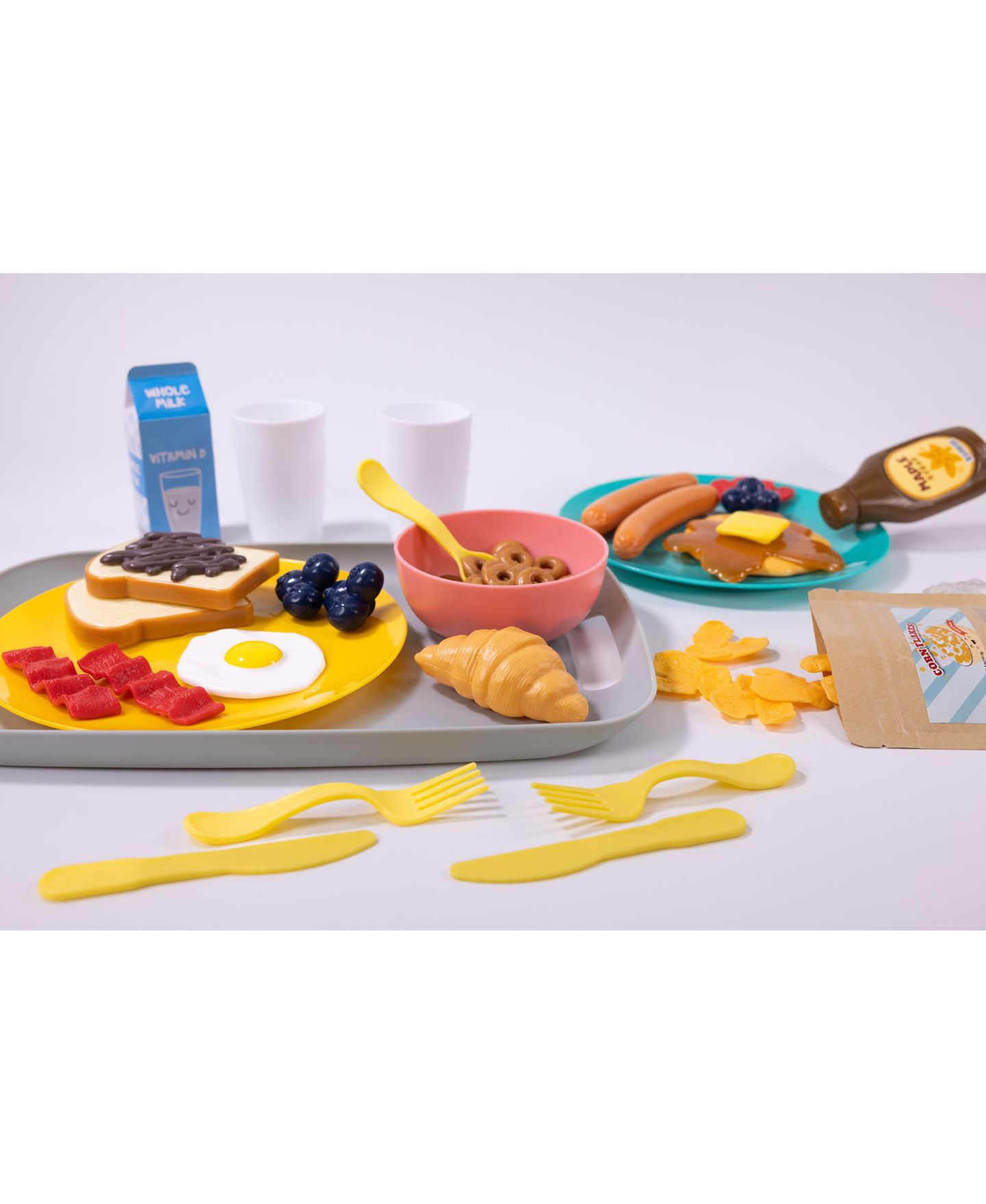 Детский игровой набор NurtureNature Breakfast Delights Imaginative Minds 69-Piece Playset, от 3 лет, цвет: Open Miscellaneous — фото 6