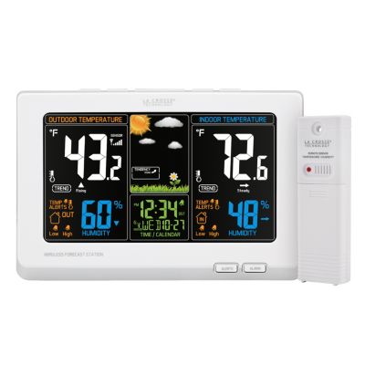 Wireless Atomic Digital Color Forecast 5.5" Weather Station Clock