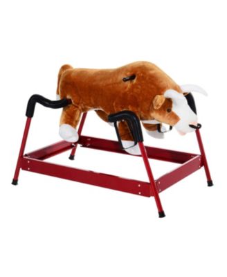 Spring Rocking Bull With Realistic Sounds, 39.25"L, 132-lb Capacity, Ages 3 and Up