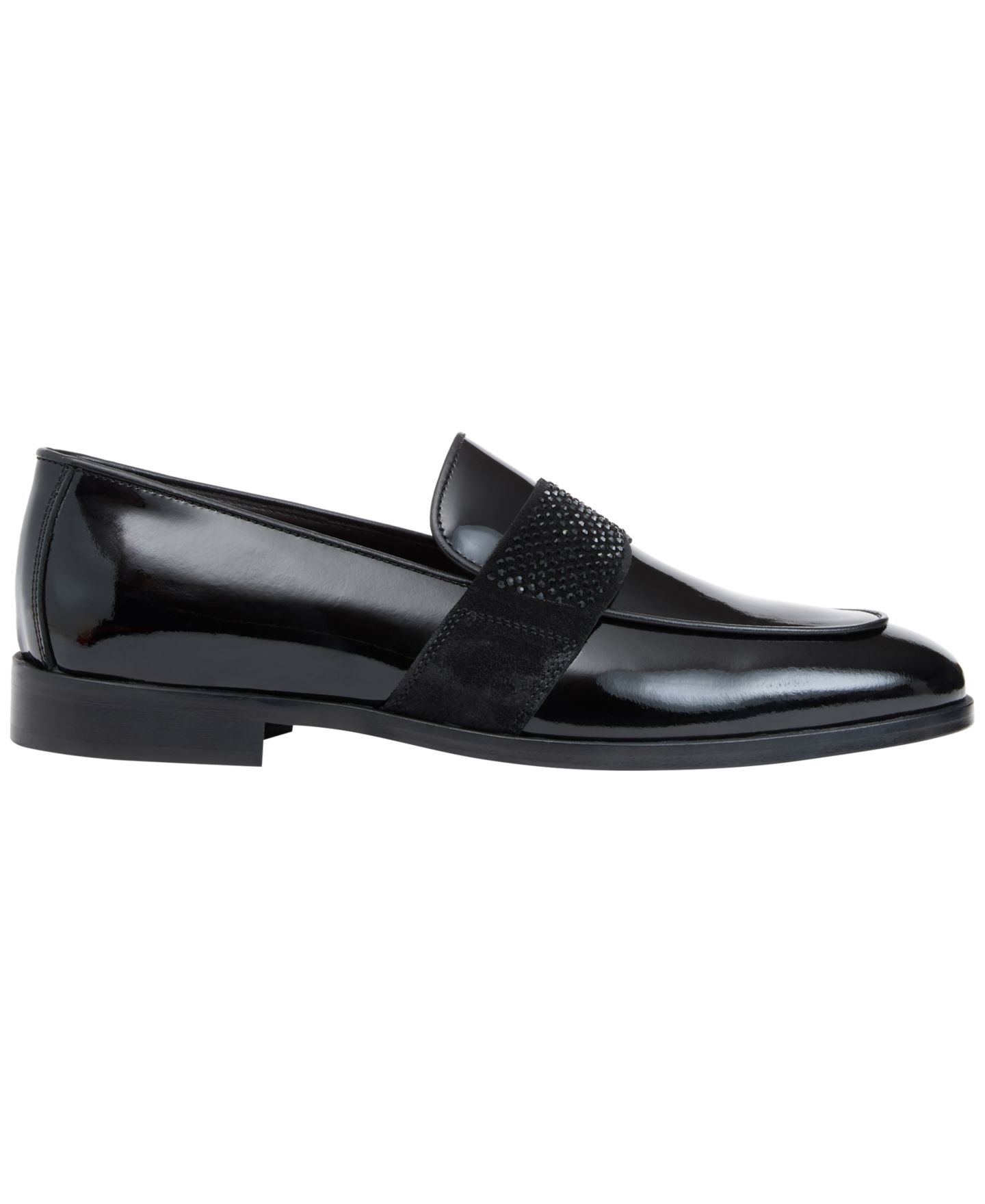 Мужские туфли Bruno Magli Howard Patent Leather Round Toe, цвет: Чёрный лаковый — фото 2