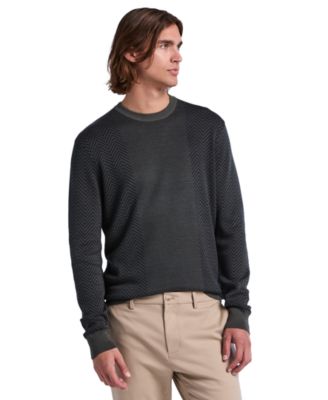 Men's Stitch Mix Long-Sleeve Crewneck Sweater