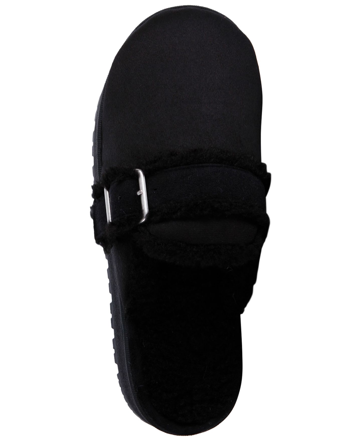 Женские тапочки Isotoner Signature Buckle Scuff Slippers, цвет: Чёрный — фото 4