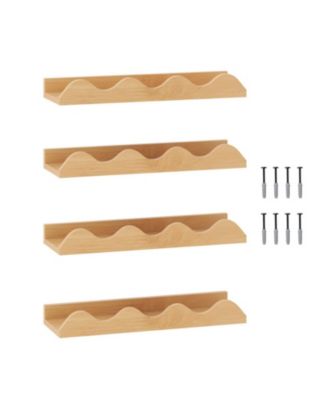 4-Piece Floating Kids Nursery Wall Shelf Display Set
