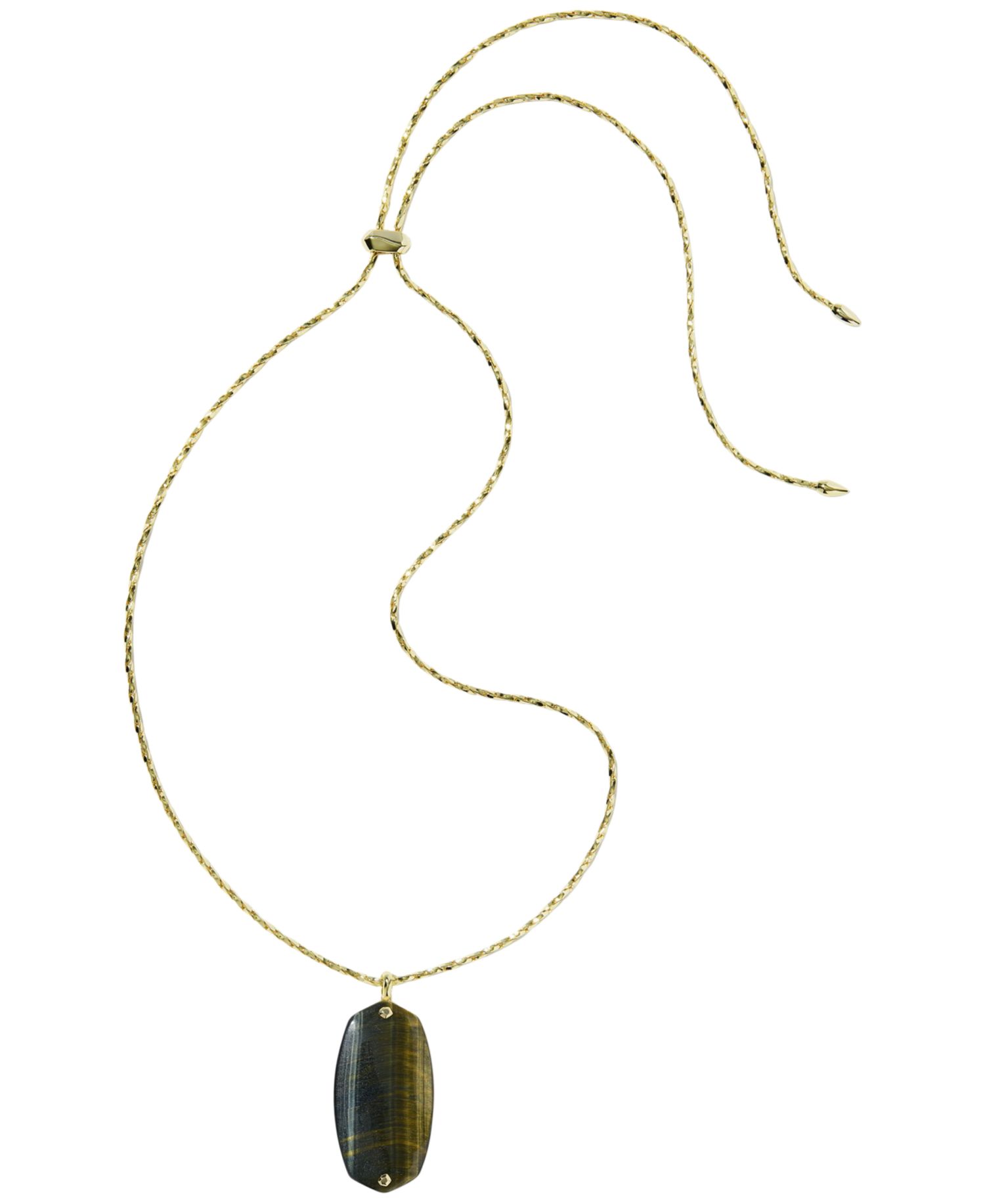Glass Danielle Riveted Hammered Long Pendant Necklace