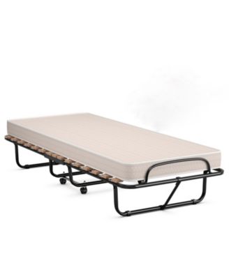 Folding Guest Bed with Memory Foam Mattress for Adult