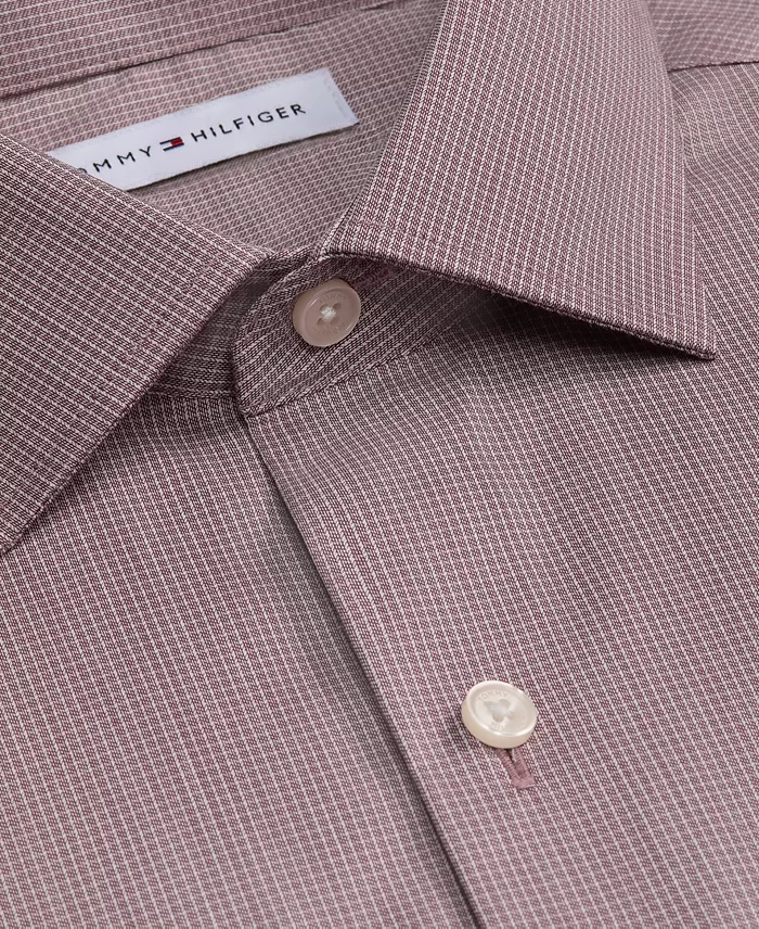 Men's Athletic-Fit Performance Check Dress Shirt - thumbnail 10