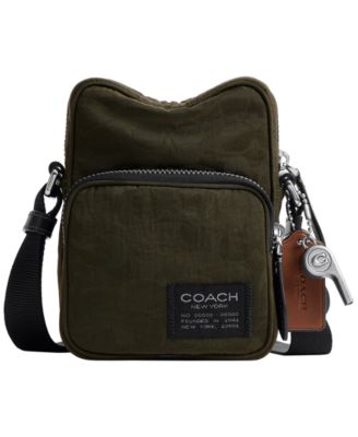 Men's Locke Signature Nylon Jacquard Adjustable Strap Crossbody Bag