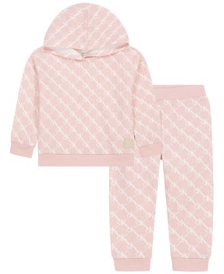 Baby Girls' Hooded-Fleece Hoodie and Pants, 2-Piece Set