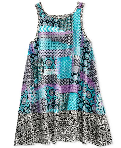 Roxy Multi-Pattern Dress, Big Girls (7-16)