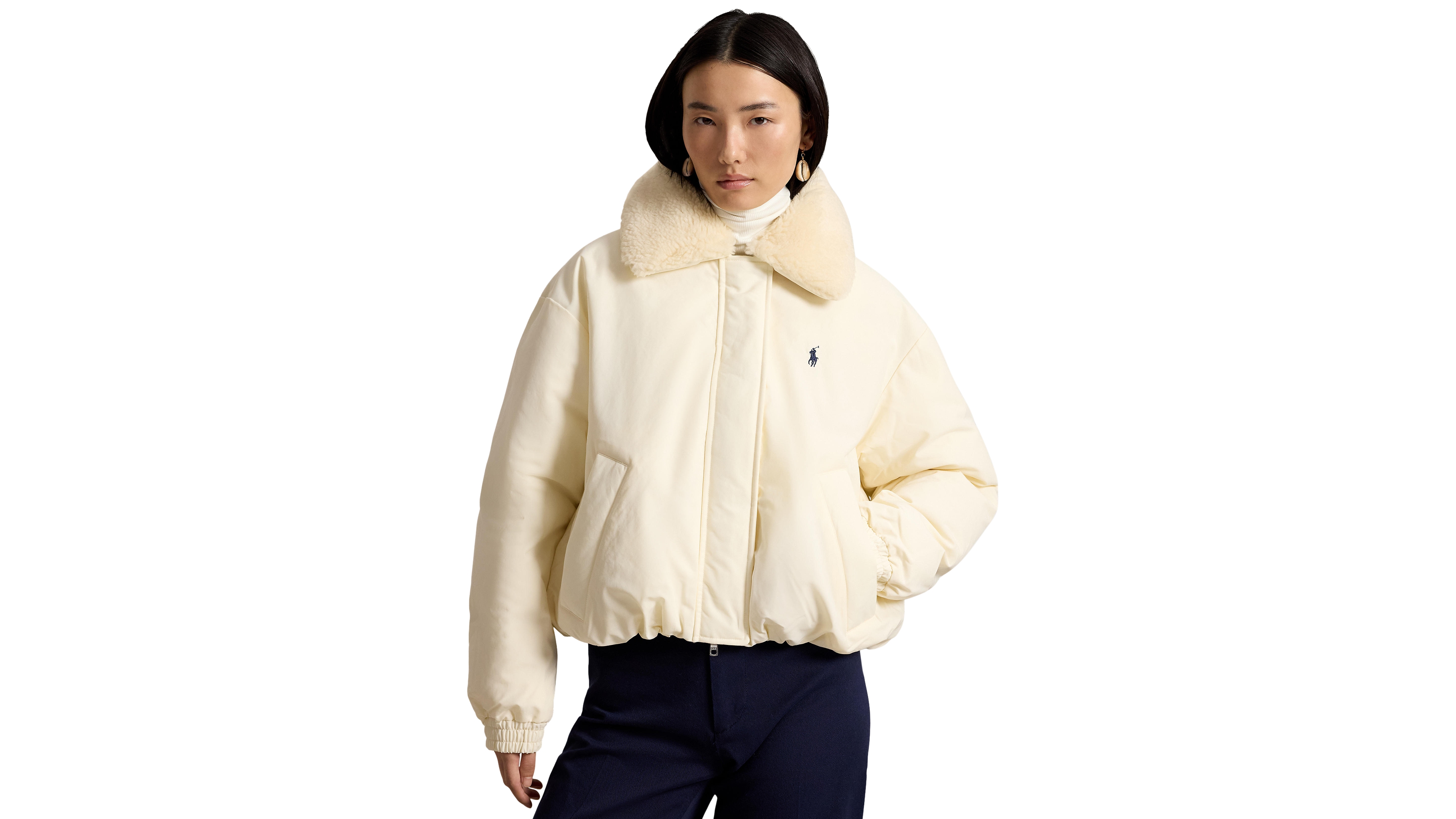 Polo Ralph Lauren Women's Water-Resistant 750-Fill-Power Down High-Pile-Collar Jacket