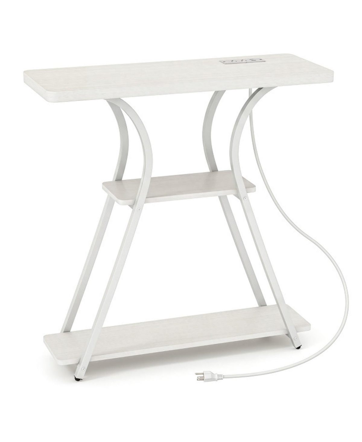 Gouun 32-Inch Entryway Table with a Built-In Charging Station