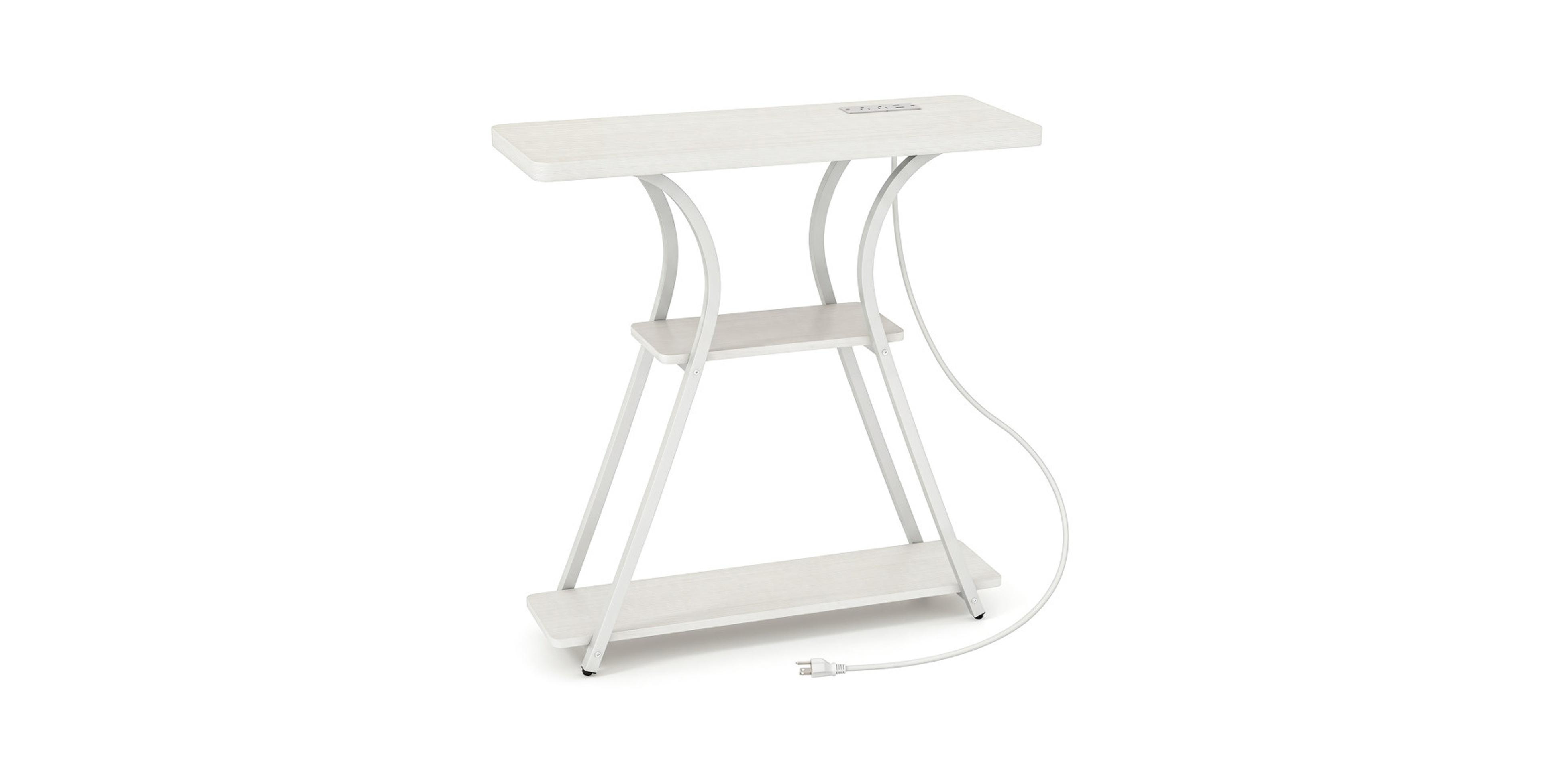 Gouun 32-Inch Entryway Table with a Built-In Charging Station
