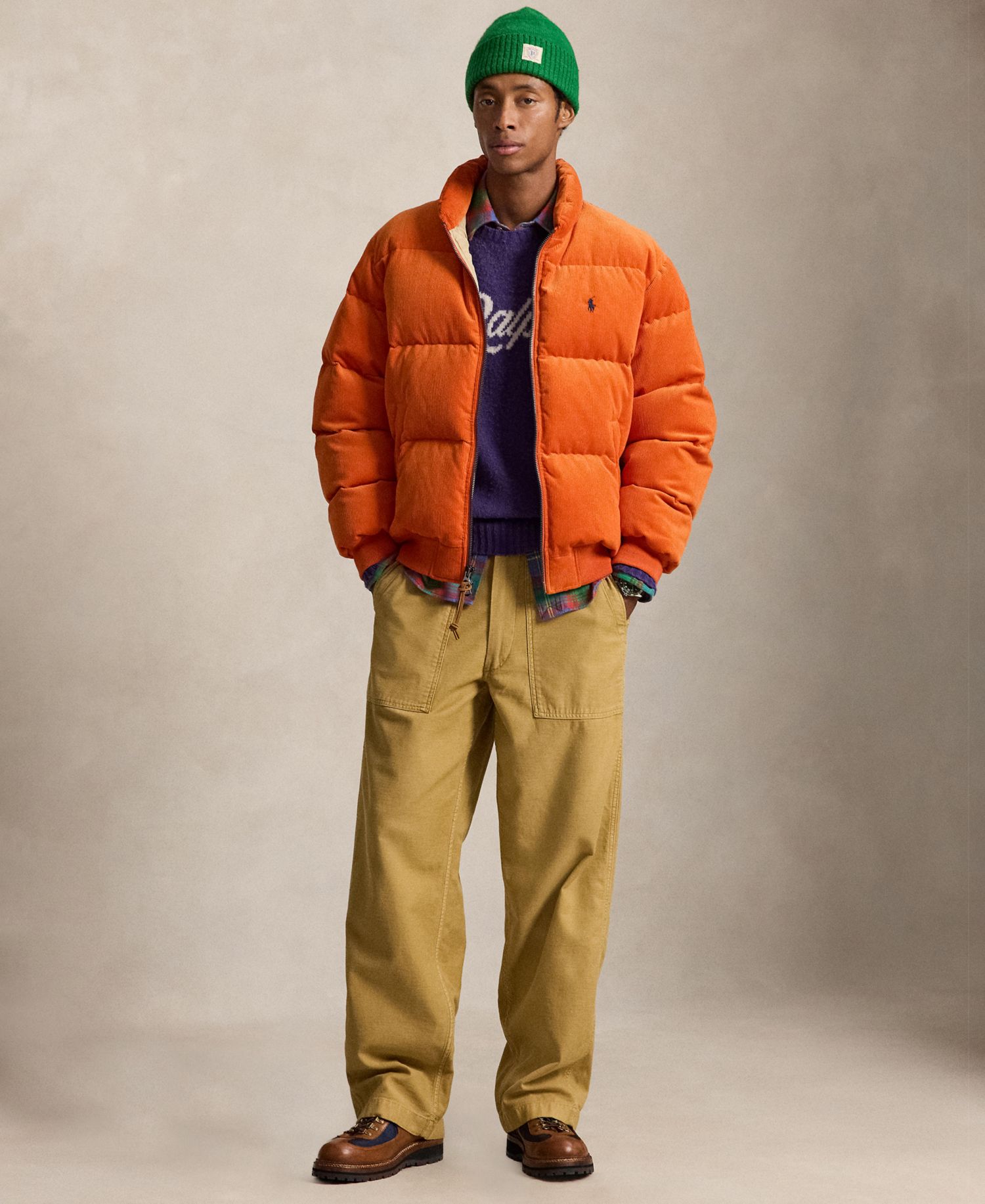 Men's Relaxed Fit Reverse-Sateen Utility Pants