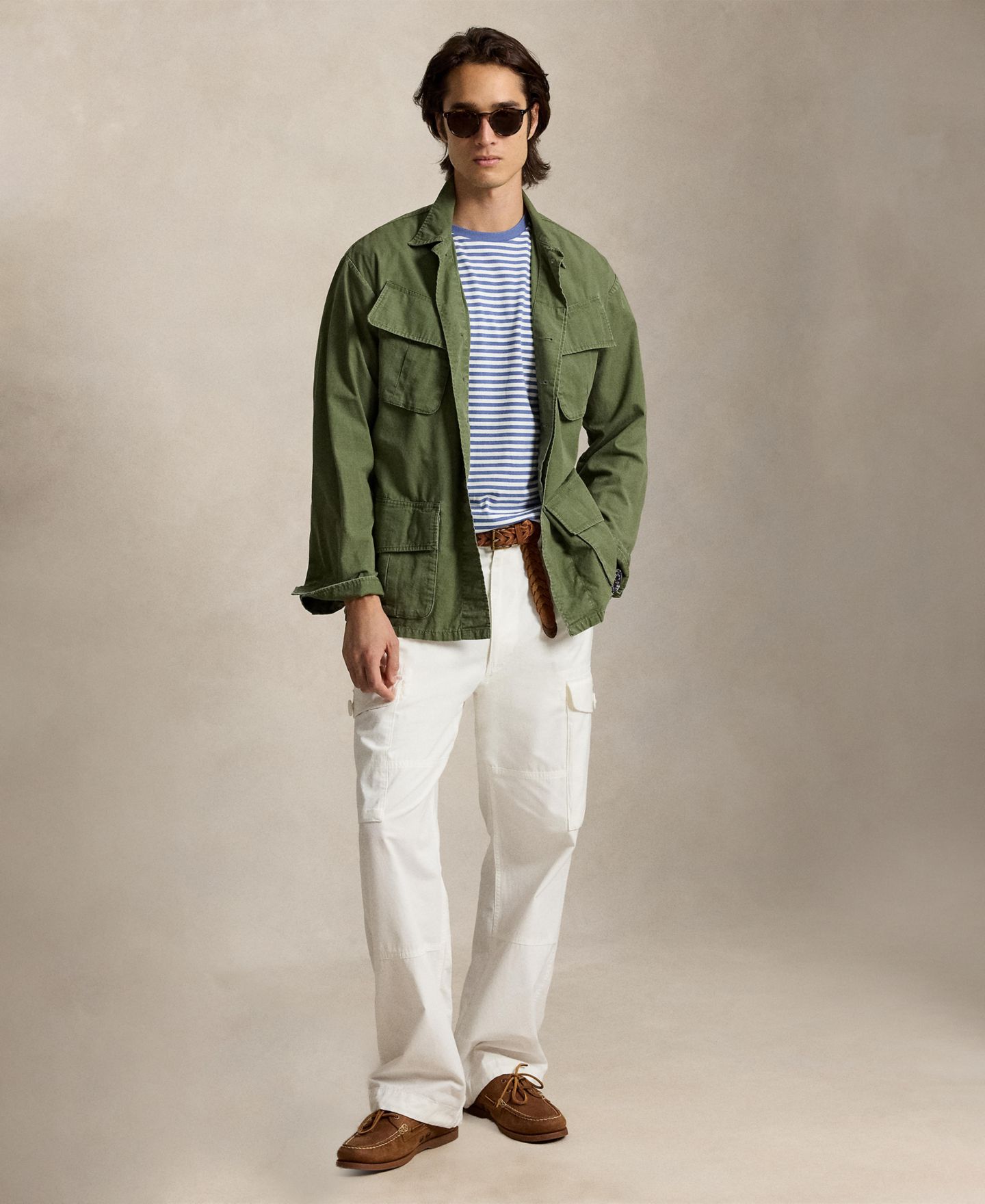 Мужская футболка Polo Ralph Lauren Classic-Fit Striped, цвет: Синий / Белый, вариант 1 — фото 2