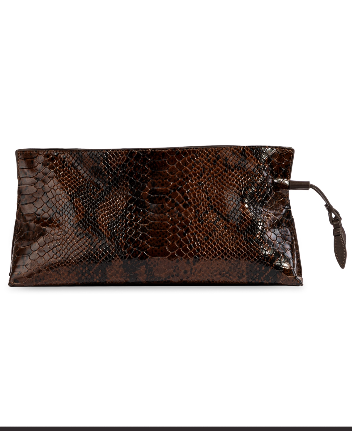 Sam Edelman Poppy Oversized Removable Crossbody Strap Leather Medium Clutch Handbag