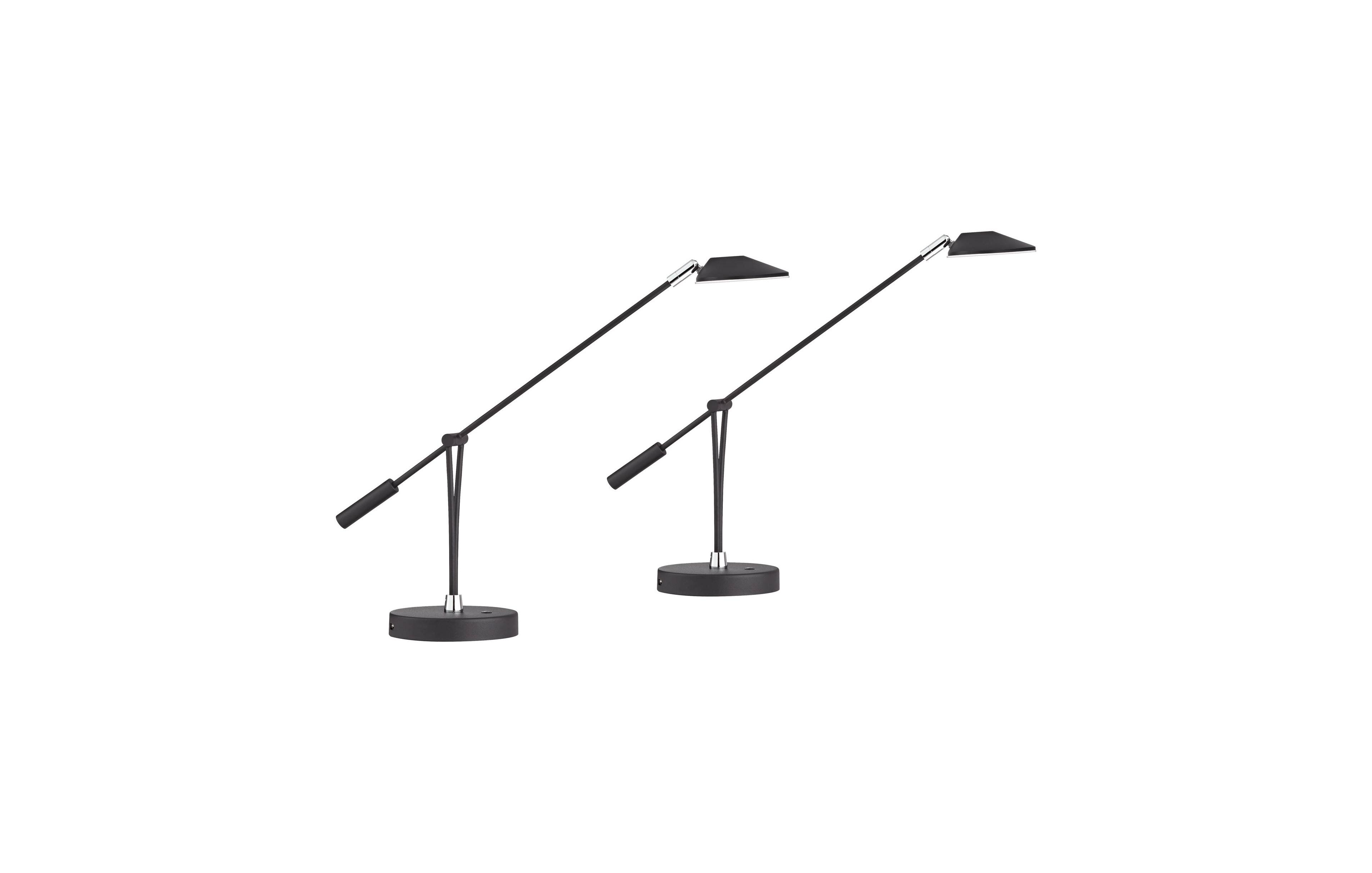 Possini Euro Design Arnie 20" High Small Modern Desk Lamps Set of 2 Usb Port Adjustable Led Satin Metal Home Office Charging
