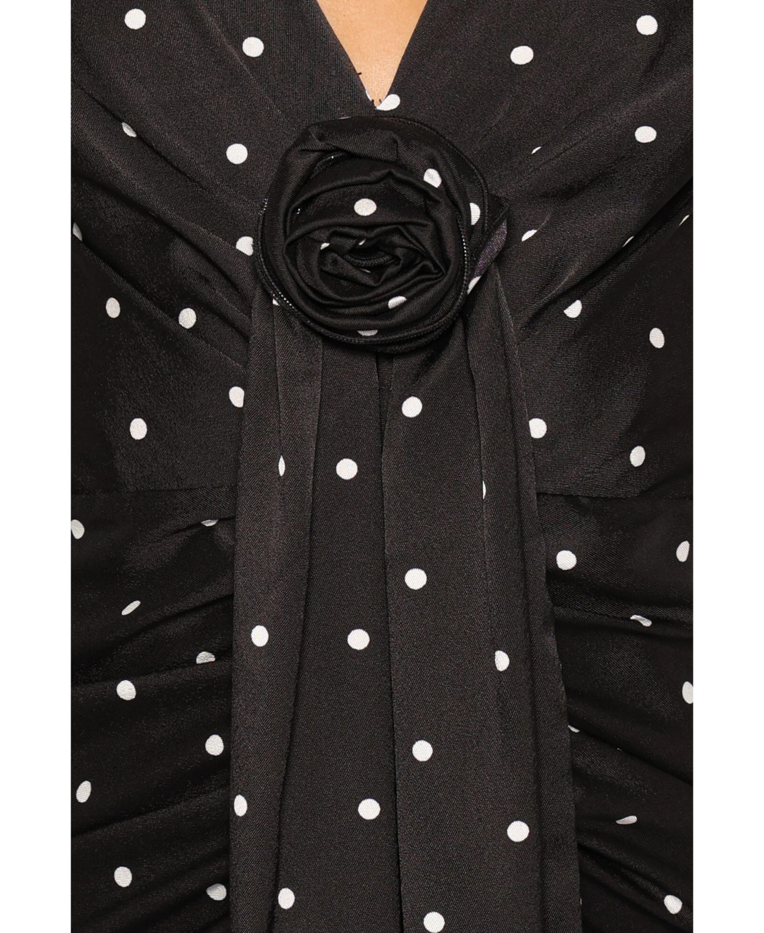 Women's Eluna V-Neck Polka-Dot A-Line Midi Dress