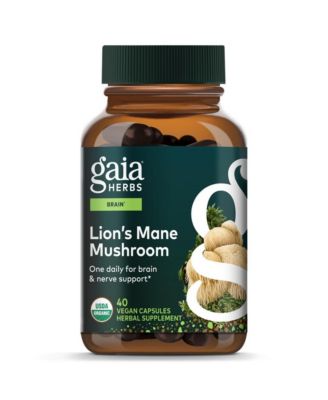 Lion's Mane Mushroom - Brain and Nerve Health Support - 40 Capsules (40 Servings)