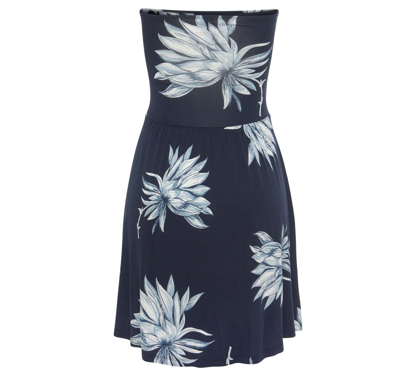 Женское платье Lascana Strapless Floral-Print Fit-and-Flare Short — фото 6