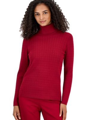 Women's Cable-Knit Turtleneck Sweater