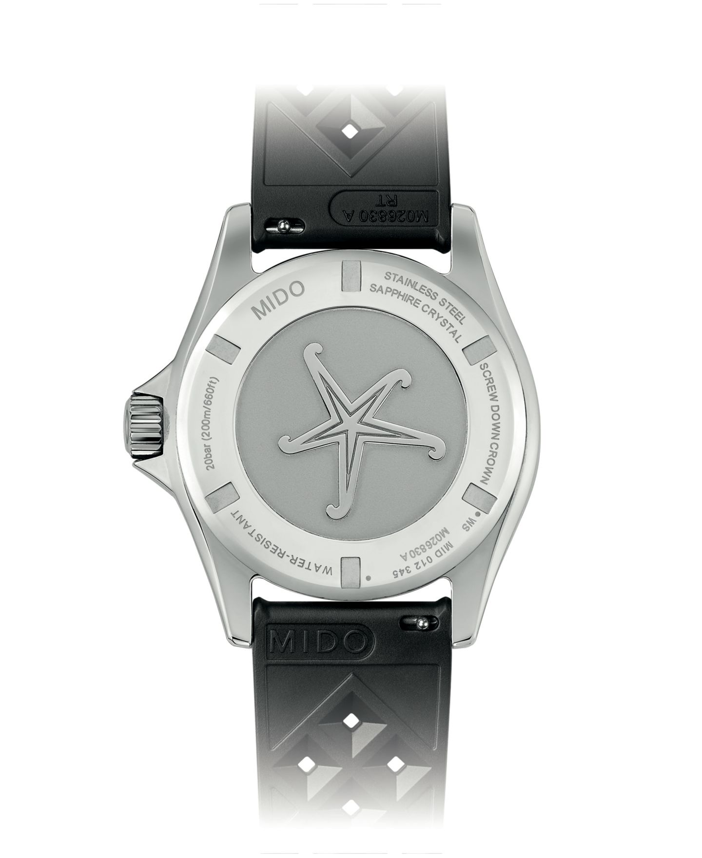Мужские часы Mido Swiss Automatic Ocean Star Tribute Black Rubber 40.5mm — фото 3
