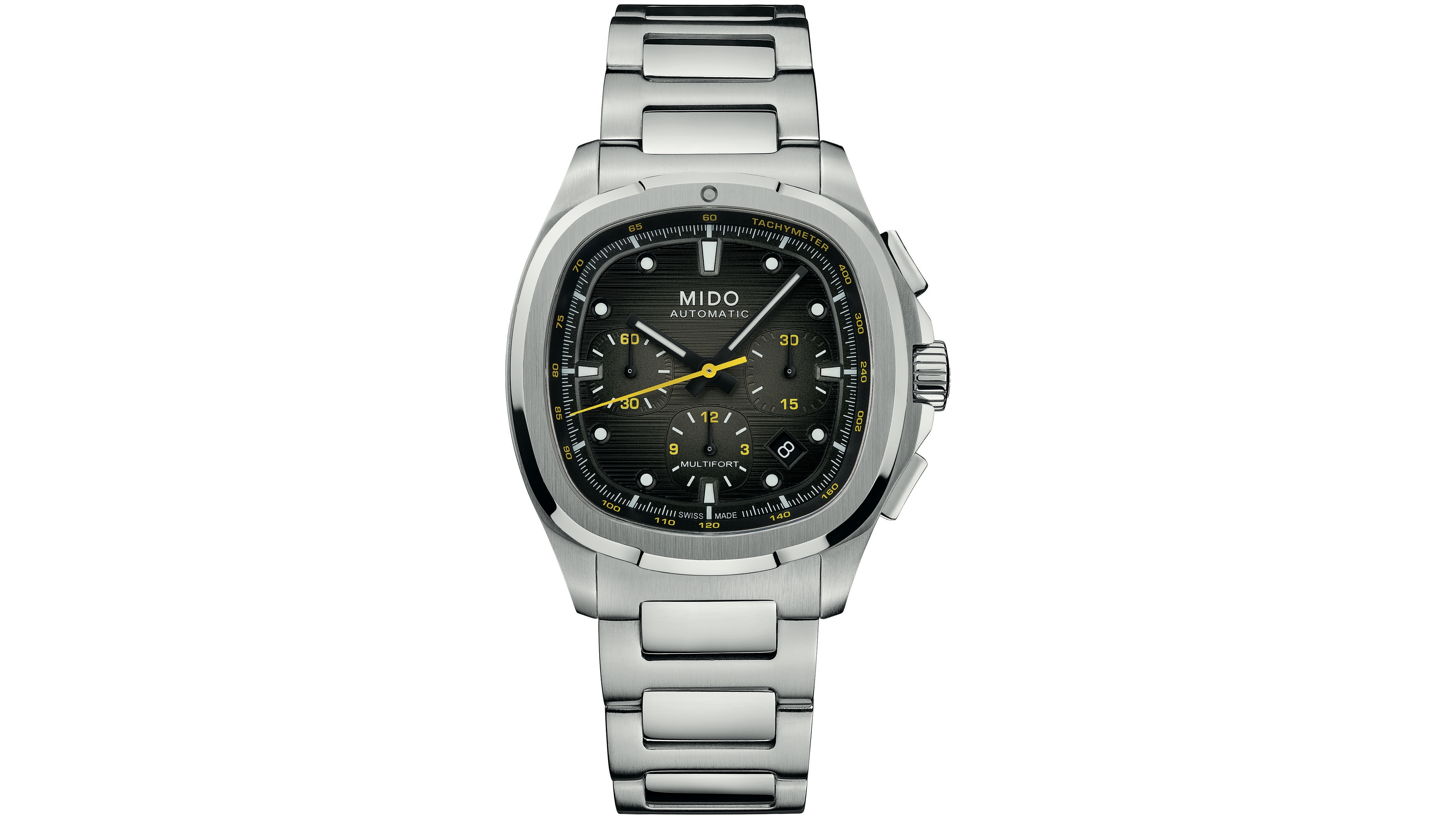 Mido Men's Swiss Automatic Multifort Tv Chronograph Stainless Steel Watch