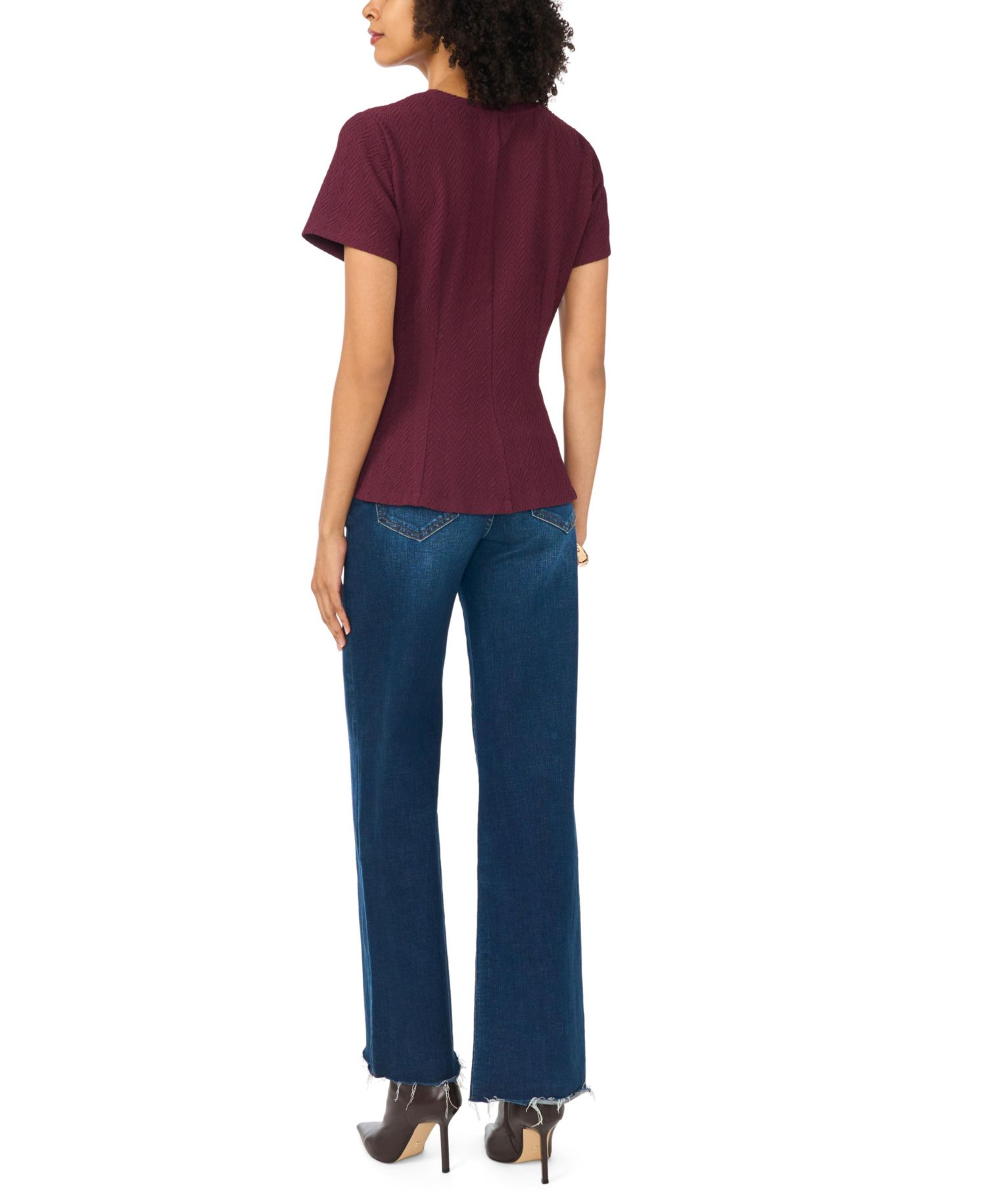 Women's Crewneck Peplum T-Shirt
