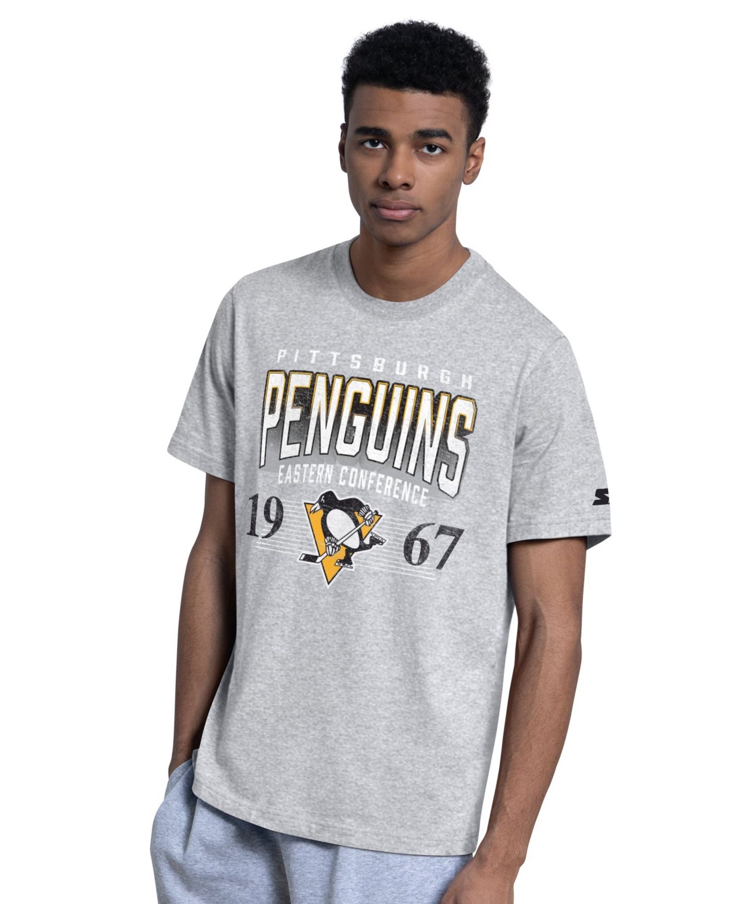 Men's Black/Heather Gray Pittsburgh Penguins Two-Pack T-Shirt Set