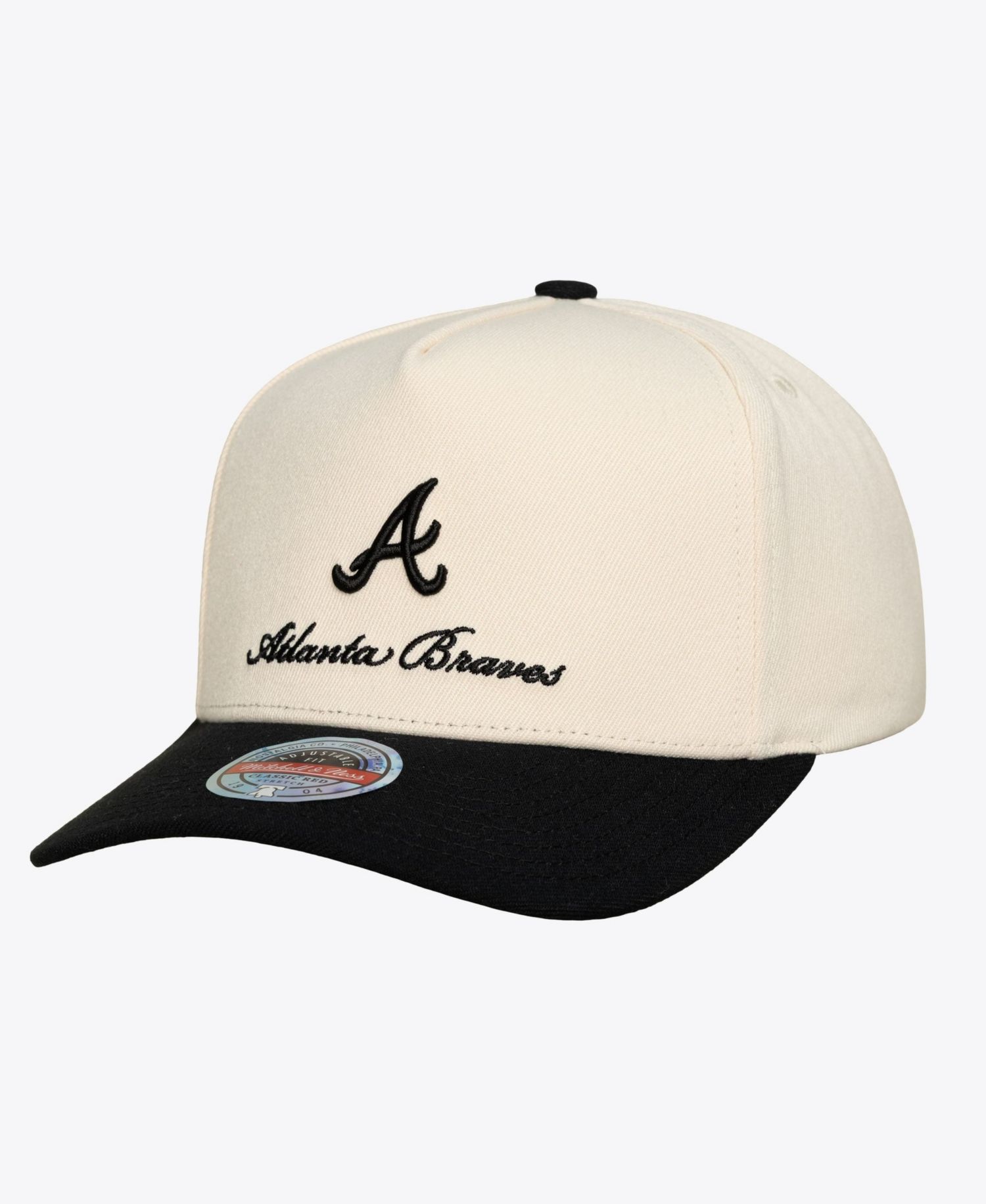 Men's Cream/Black Atlanta Braves Flawless Stretch Snapback Hat