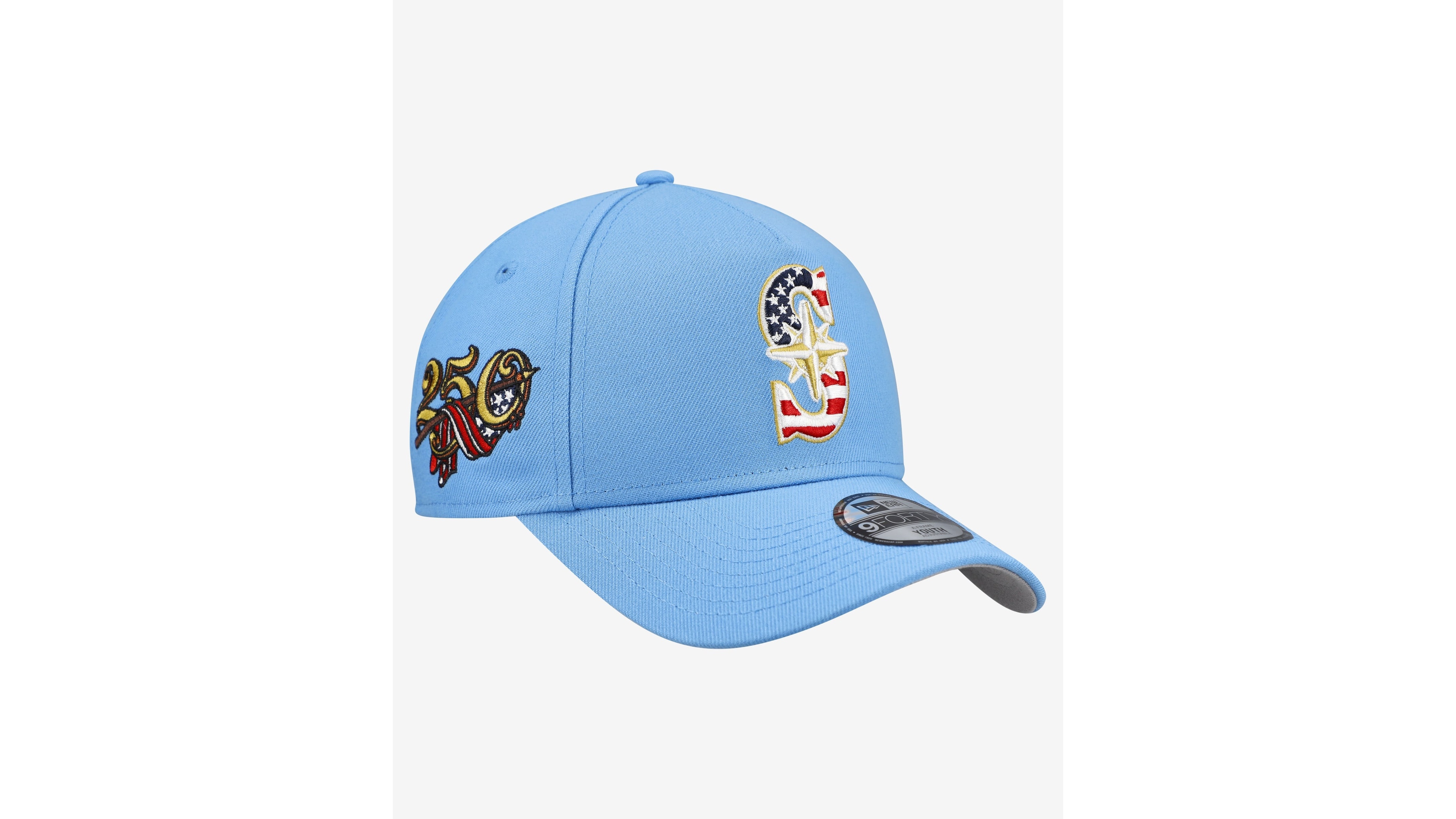 New Era Big Boys and Girls Seattle Mariners 9FORTY A-Frame Adjustable Baseball Cap
