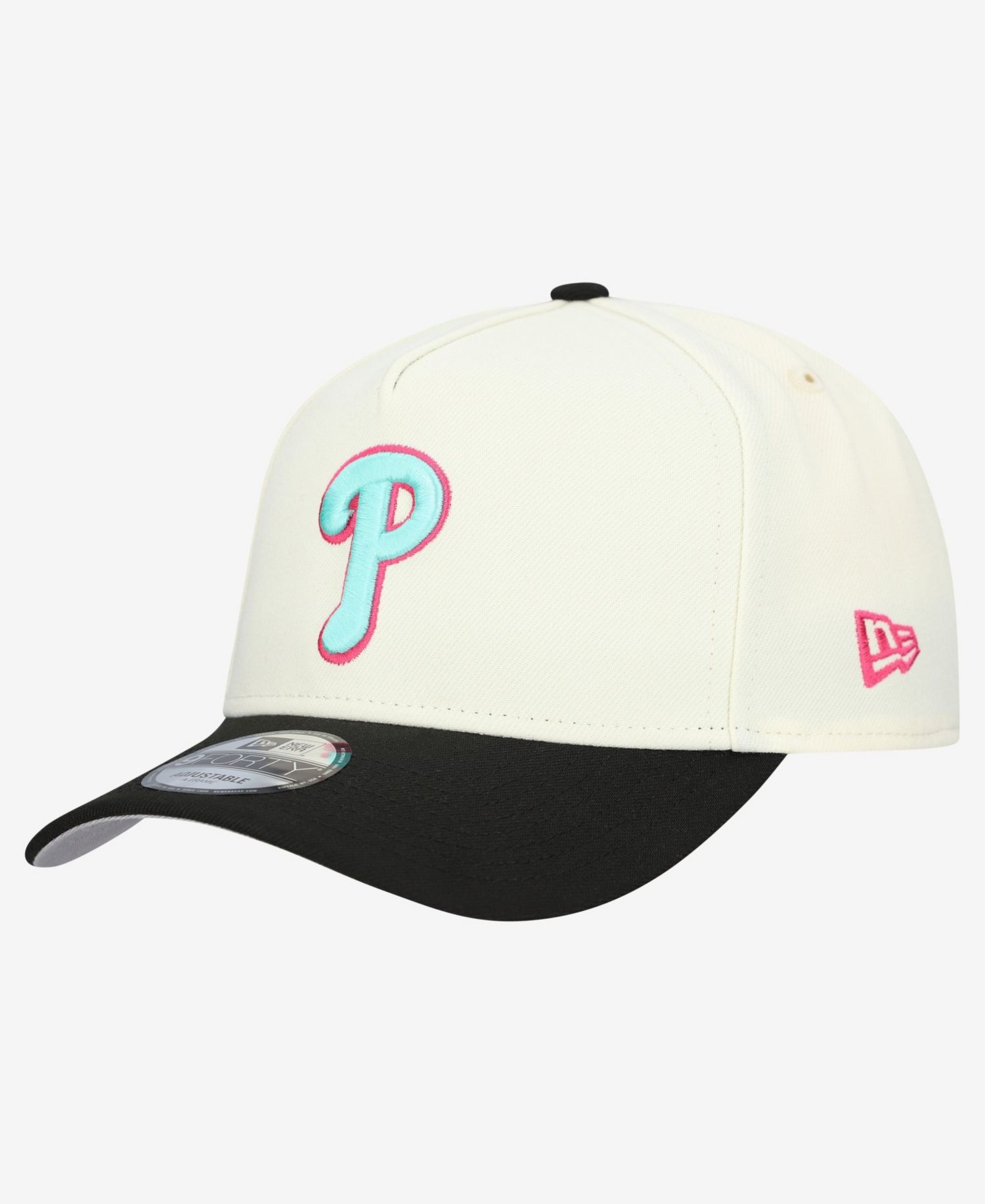 Men's Cream Philadelphia Phillies Stadium Chrome 9FORTY A-Frame Adjustable Hat