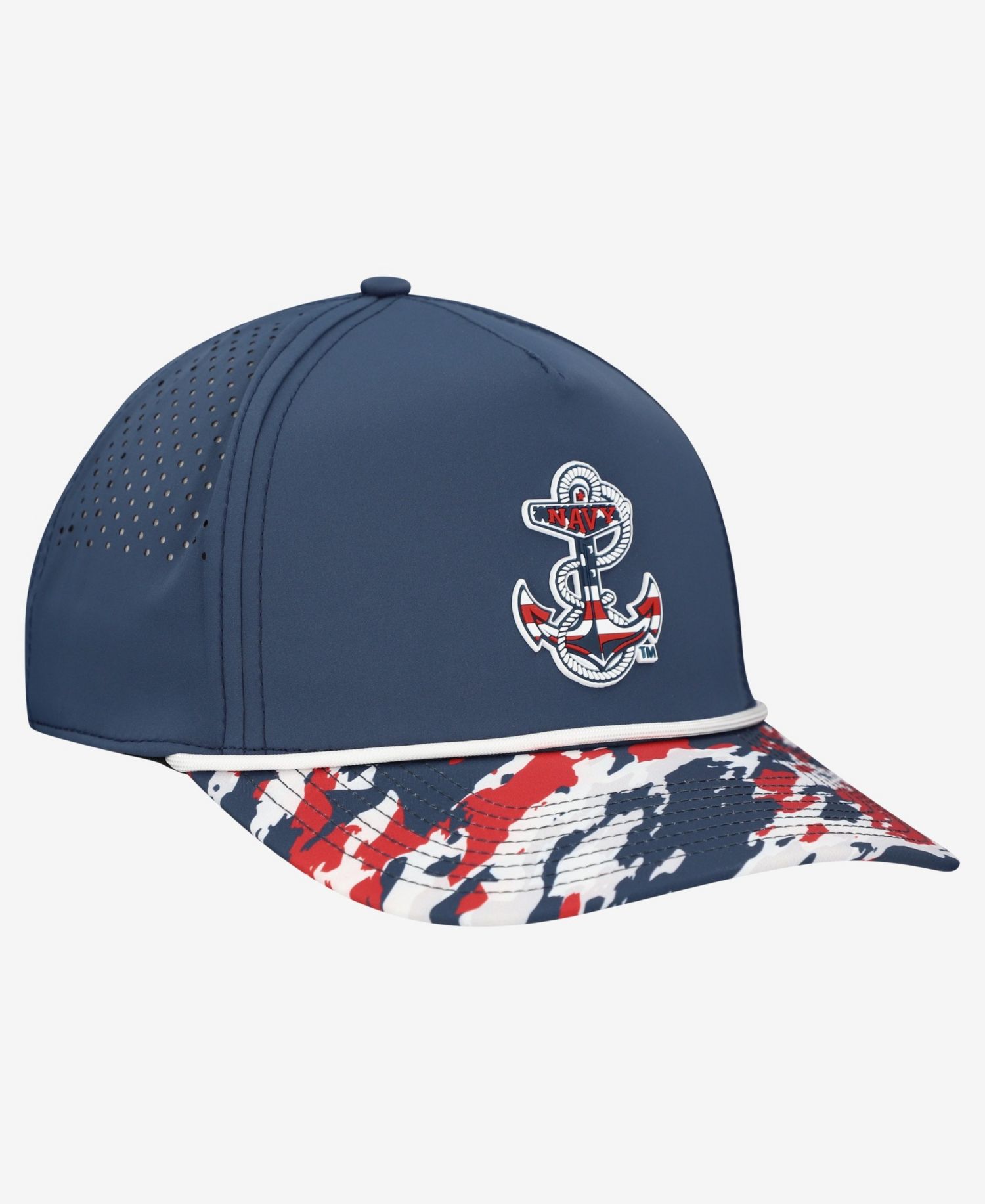Men's and Women's Navy Navy Midshipmen Stars & Stripes Rope Adjustable Hat