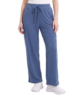 Women's Wide-Leg Cargo Fleece Sweatpants