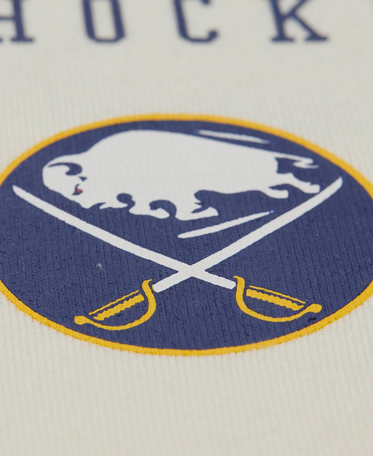 Men's Cream Buffalo Sabres Walk-Off Vintage Logo Fleece Hoodie